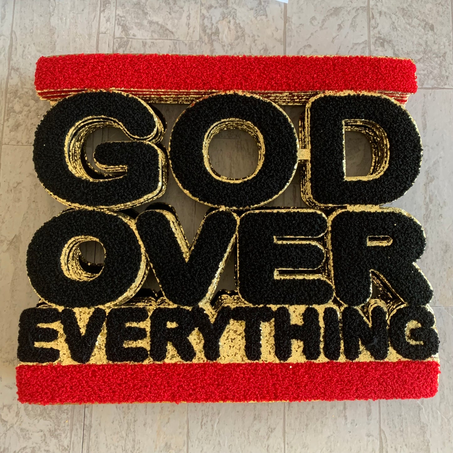 Chenille Patch • God Over Everything