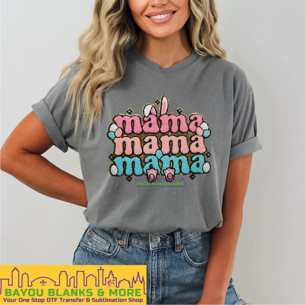 Chenille Patch • Mama Bunny